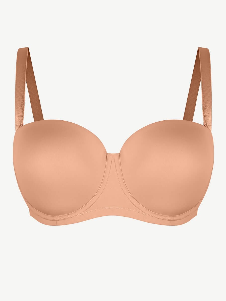 Strapless Push Up Underwire Support Bra
