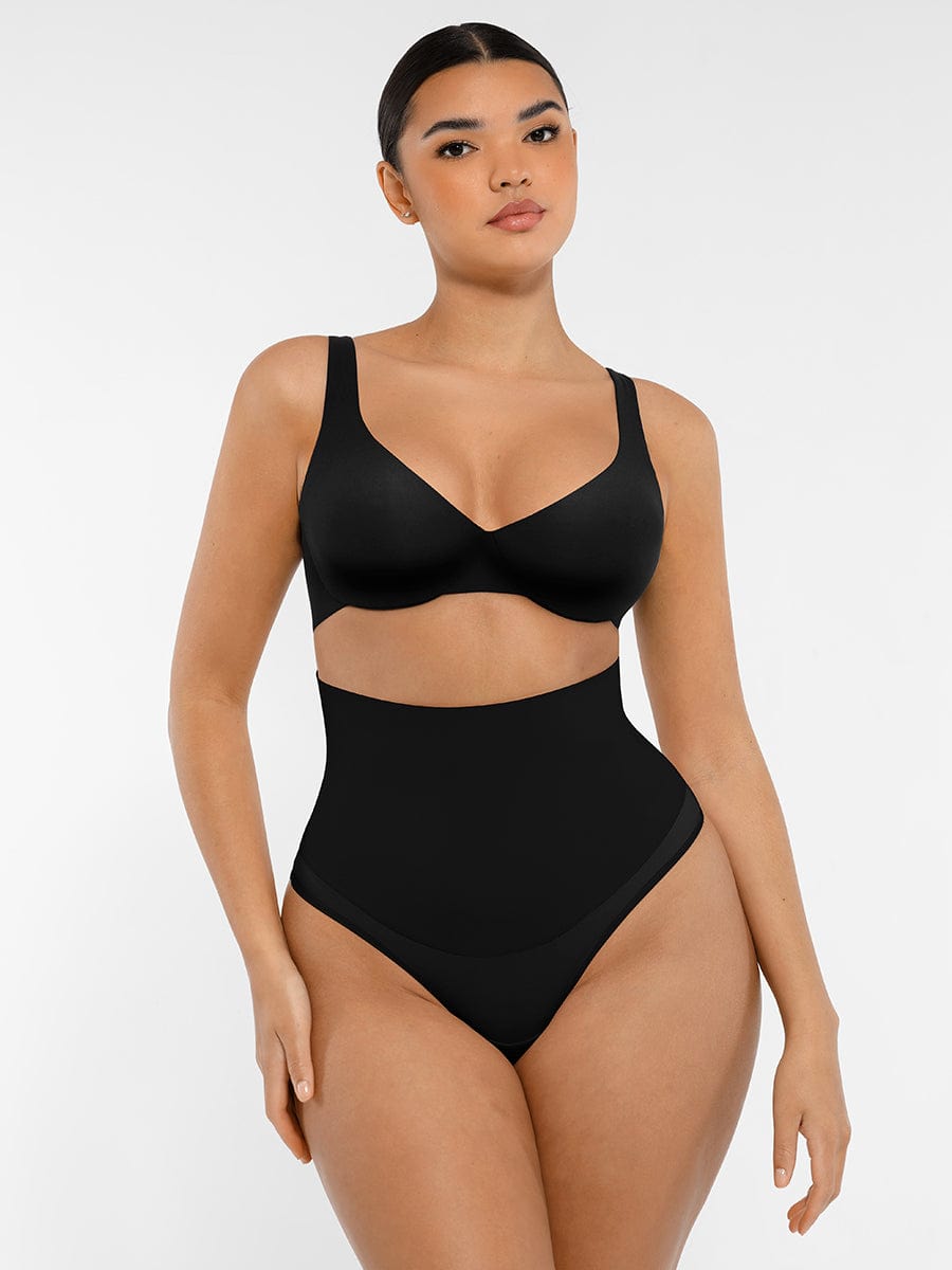 Underwired Deep Plunged V-Neck Support Bra