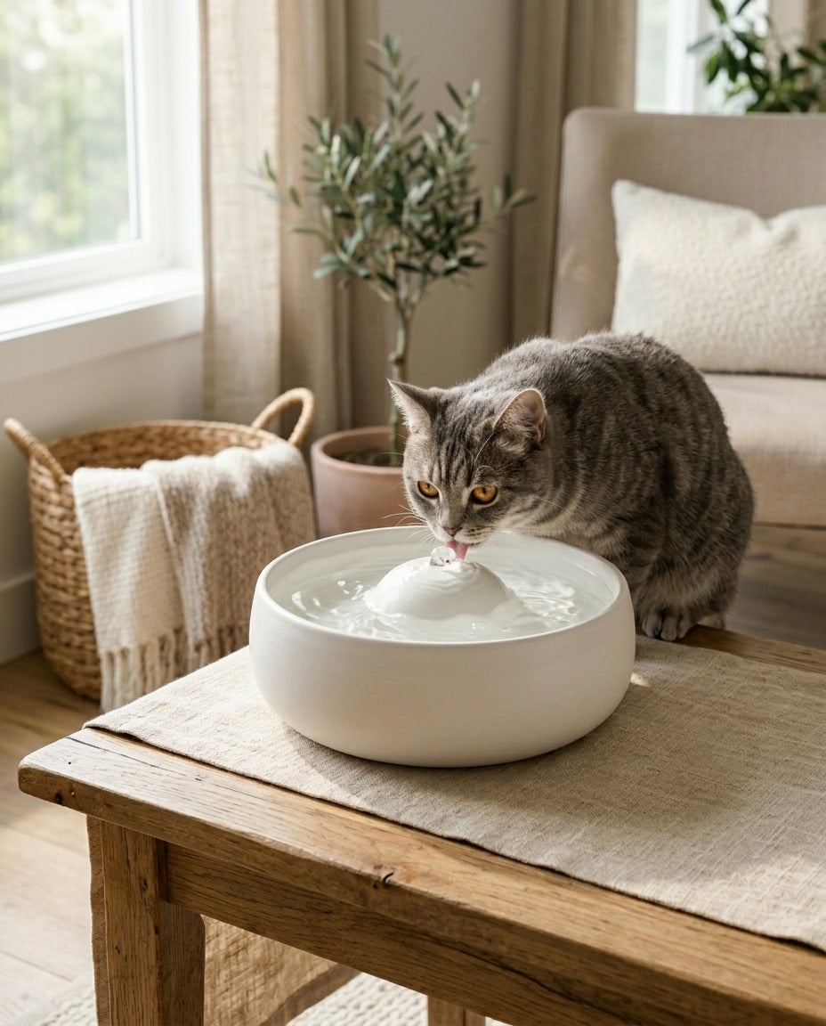 Rivaxon Ceramic Pet Water Fountain