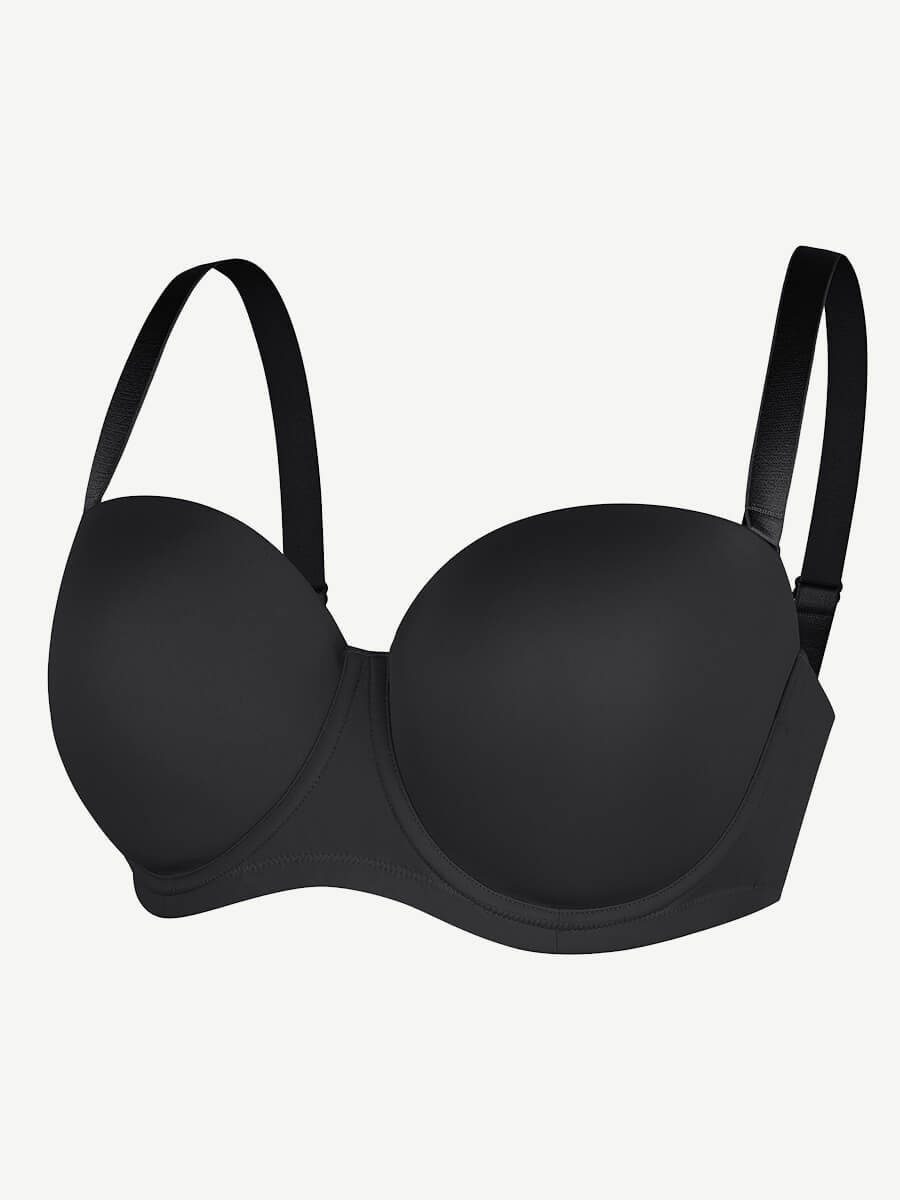 Strapless Push Up Underwire Support Bra