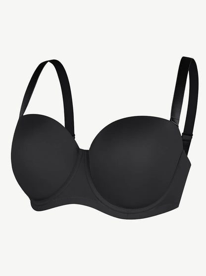 Strapless Push Up Underwire Support Bra