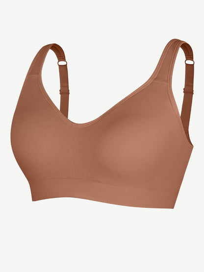 Wireless Seamless Low Back Shapewear Support Bra