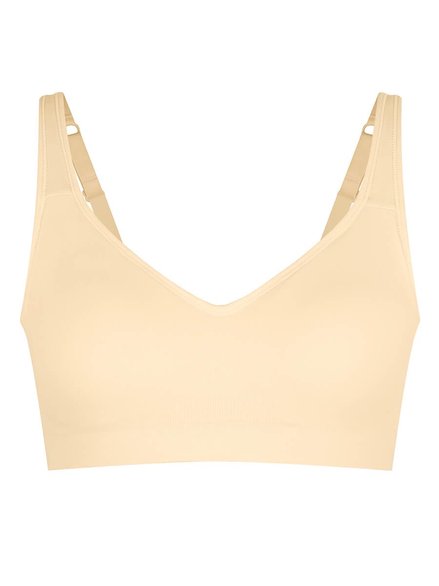 Wireless Seamless Low Back Shapewear Support Bra