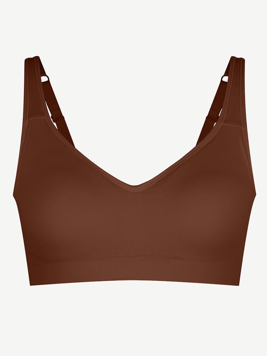 Wireless Seamless Low Back Shapewear Support Bra