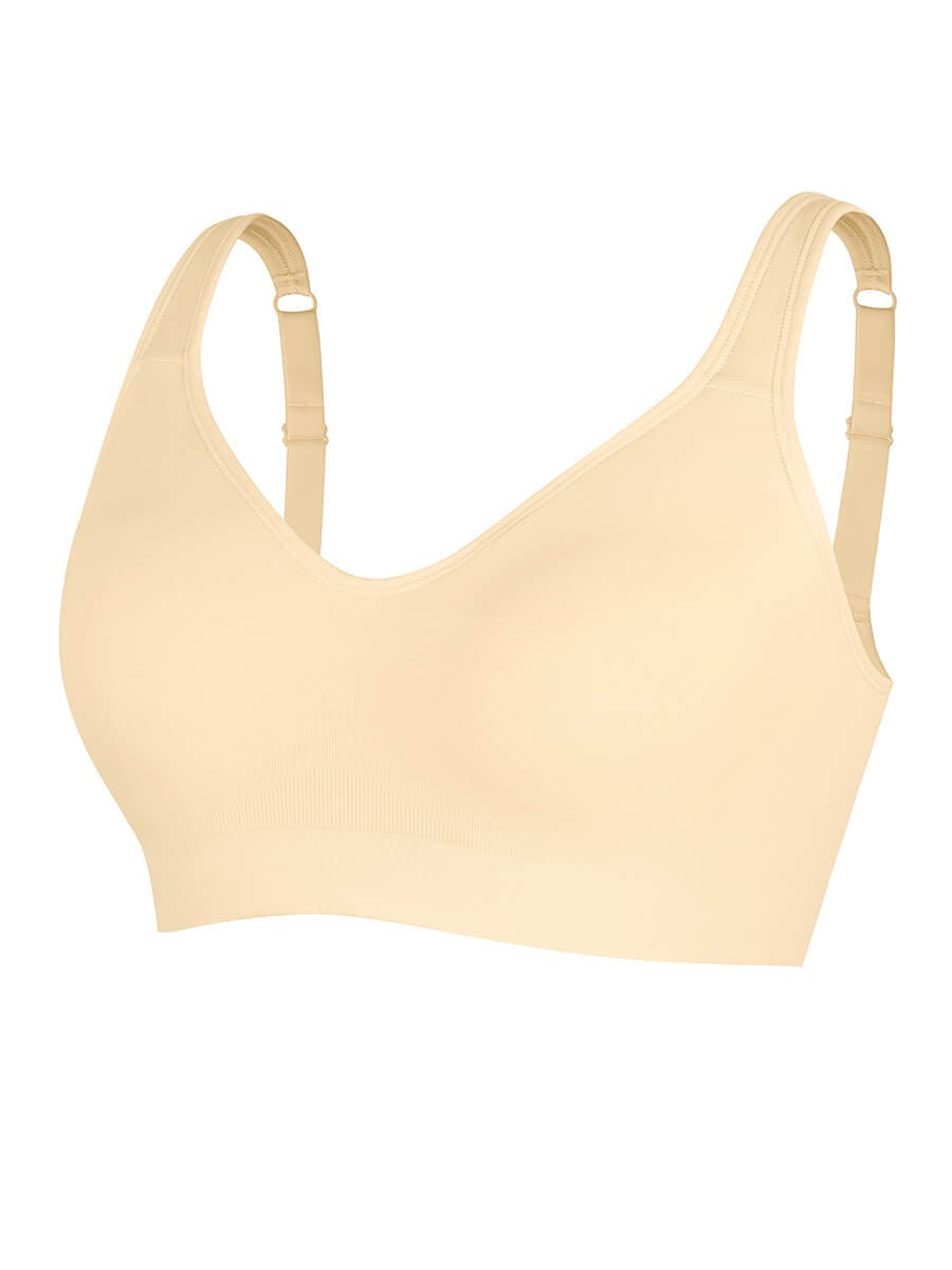 Wireless Seamless Low Back Shapewear Support Bra