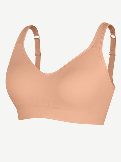 Wireless Seamless Low Back Shapewear Support Bra