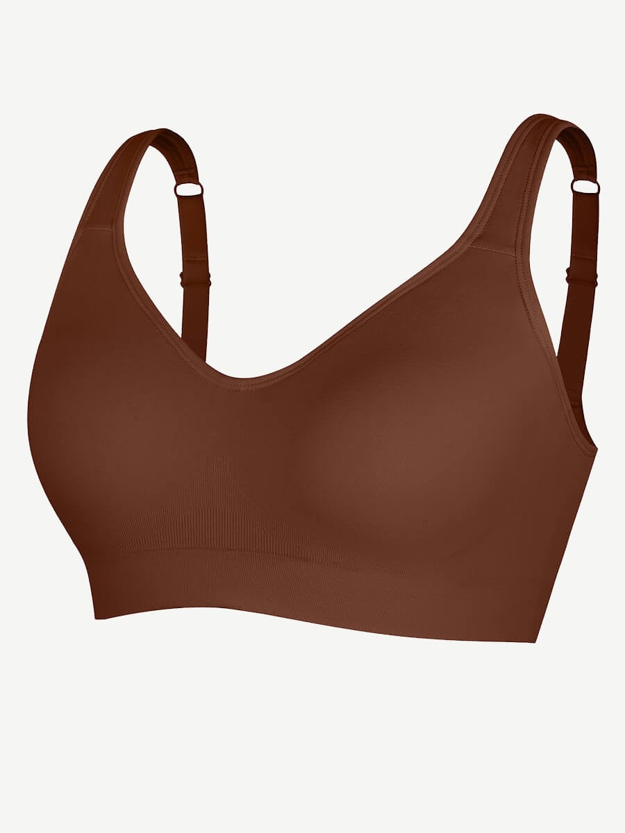 Wireless Seamless Low Back Shapewear Support Bra