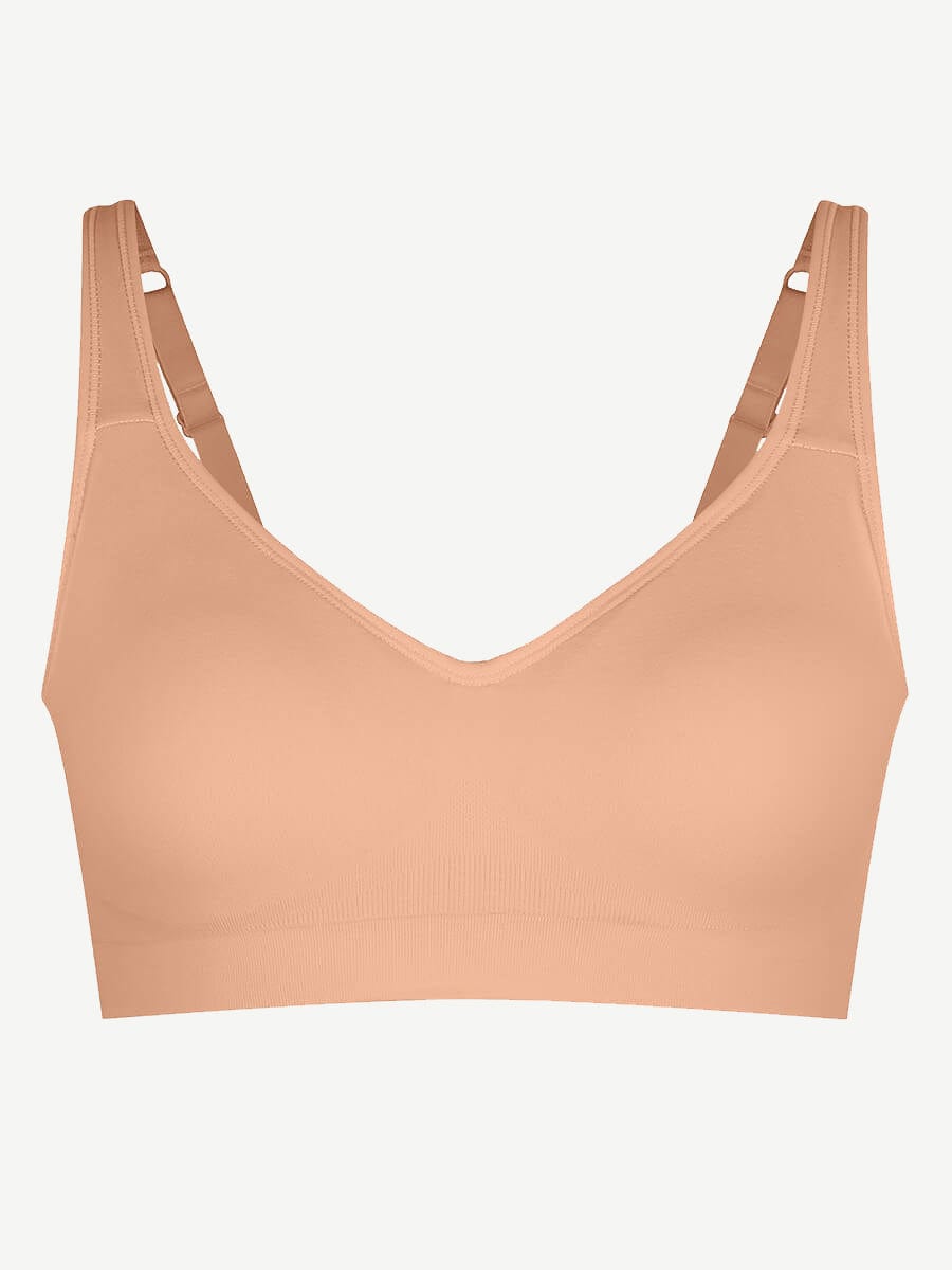 Wireless Seamless Low Back Shapewear Support Bra