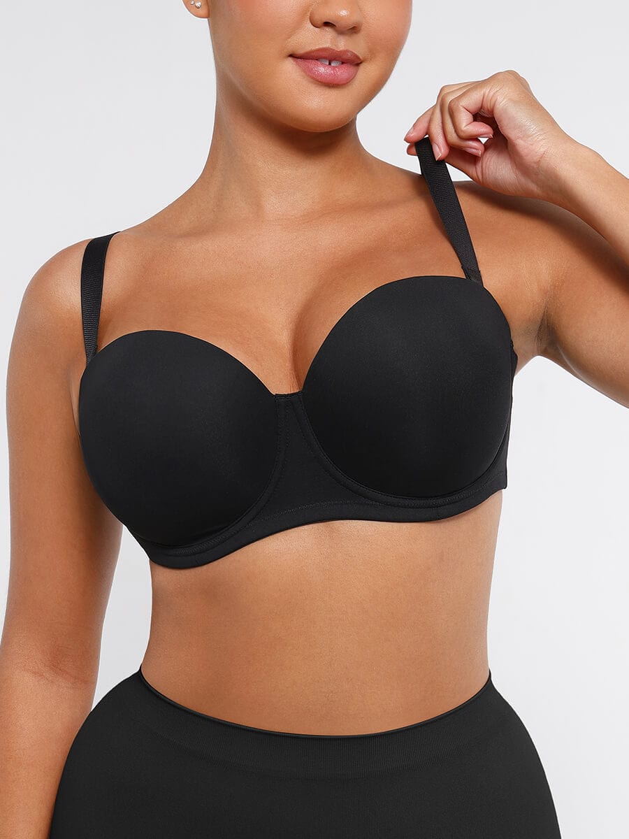 Strapless Push Up Underwire Support Bra