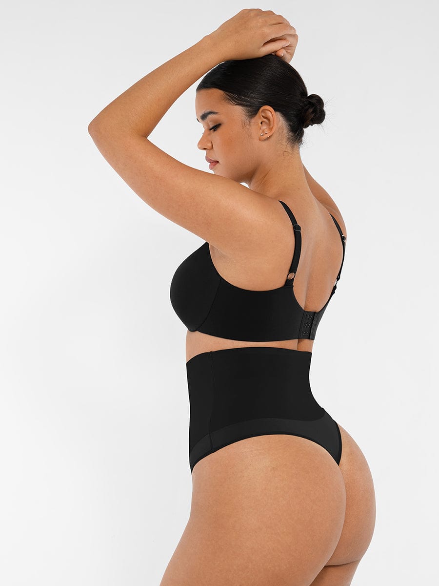 Underwired Deep Plunged V-Neck Support Bra