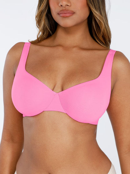 Underwired Deep Plunged V-Neck Support Bra