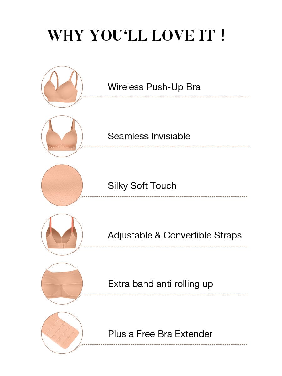 Seamless Wireless Shapewear Support Bra